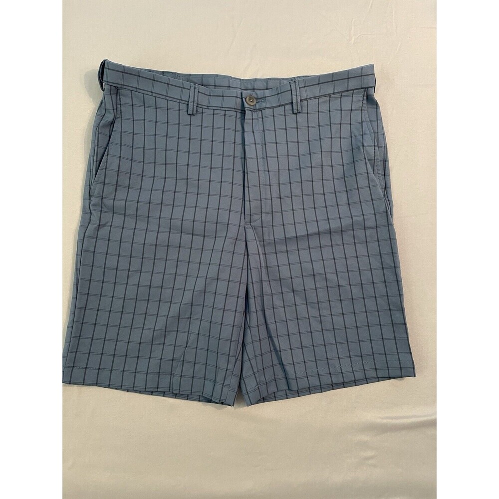 Cool 18 Pro Shirts Men Size 36 Blue Check Pattern Golf